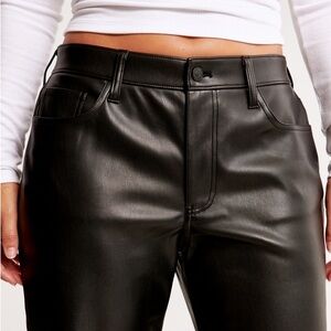 Hollister | Black High-Rise Faux Leather Pants Size w29 / 9R